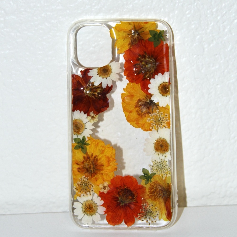 iPhone 11 pressed flowers case
